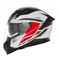 Nox Κράνος N401 ΧΕΝΟ ECE 22.06 άσπρο/κόκκινο Nox Κράνος N401 ΧΕΝΟ ECE 22.06 άσπρο/κόκκινο